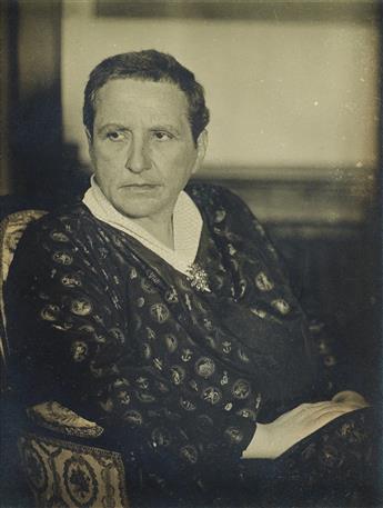 MAN RAY [EMANNUEL RADNITSKY] (1890-1976) Gertrude Stein.